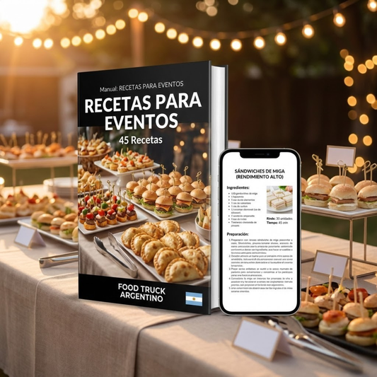 RECETAS PARA EVENTOS (45 Recetas) | Food Truck Argentino