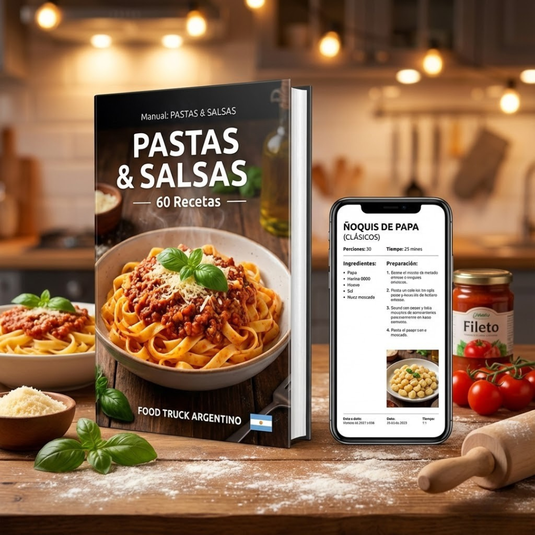 PASTAS & SALSAS (60 Recetas) | Food Truck Argentino
